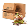 Caja de papel cuadrada de taco de arrancamiento (plegable)