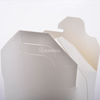 Caja de fideos de papel blanco con base redonda