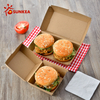  Caja de hamburguesas corrugadas