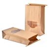 Bolsa de corbata de estaño kraft con ventana