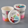 Tina de helado de papel impreso personalizado