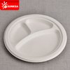  3 compartimentos platos de caña de azúcar