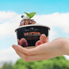  Copa de helado de papel con tapa transparente