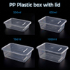 Caja de comida de plástico PP con tapa