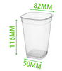 Taza de inyección cuadrada de PP