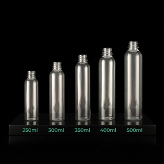 Botellas de jugo PET delgadas y altas