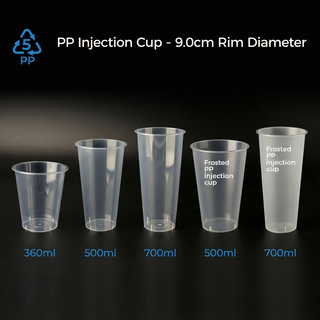 Copa de inyección de PP - Diámetro de borde de 9,0 cm